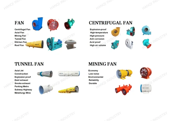 Центробежный вентилятор/туннельный осевой/струйный вытяжной вентилятор для туннелей, строительства, метро, ​​подземных работ, горнодобывающей промышленности, металлургии, текстиля, охлаждения Китай Производитель