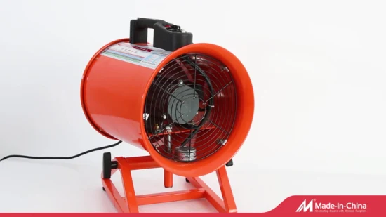 Портативный 200-мм высокоскоростной промышленный вентилятор со скоростью 2600 об/мин и мощным воздушным потоком.